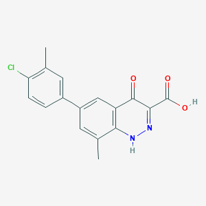 6-(4-Chloro-3-methylphenyl)-8-methyl-4-oxo-1,4-dihydrocinnoline-3-carboxylic acid