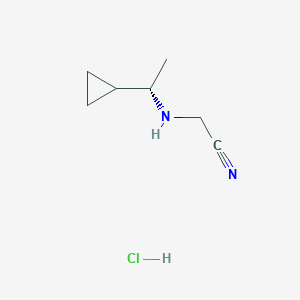 2-[[(1S)-1-cyclopropylethyl]amino]acetonitrile;hydrochloride