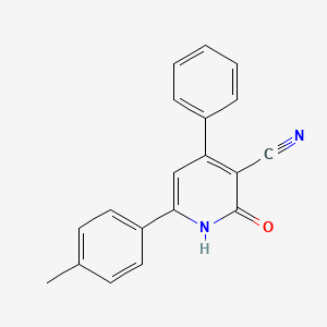 2-Oxo-4-phenyl-6-(P-tolyl)-1,2-dihydropyridine-3-carbonitrile