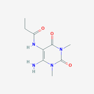 N-(6-Amino-1,3-dimethyl-2,4-dioxo-1,2,3,4-tetrahydropyrimidin-5-yl)propionamide