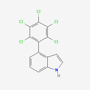 4-(Perchlorophenyl)-1H-indole