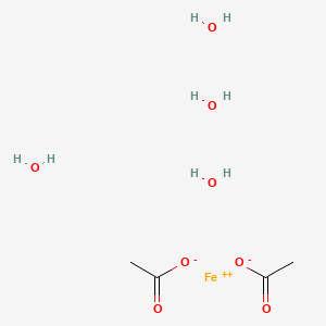 molecular formula C4H14FeO8 B13106934 Iron(II)acetatetetrahydrate 