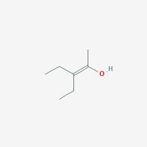 molecular formula C7H14O B13106951 3-Ethylpent-2-EN-2-OL 