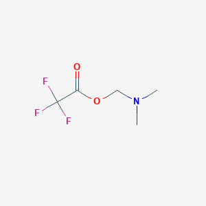 molecular formula C5H8F3NO2 B13106956 (Dimethylamino)methyl2,2,2-trifluoroacetate 