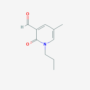 5-Methyl-2-oxo-1-propyl-1,2-dihydropyridine-3-carbaldehyde