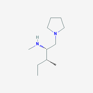 molecular formula C11H24N2 B13107000 (2S,3R)-N,3-Dimethyl-1-(pyrrolidin-1-YL)pentan-2-amine 