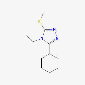 3-Cyclohexyl-4-ethyl-5-(methylthio)-4H-1,2,4-triazole