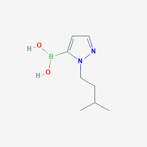 B1310701 1-Isopentyl-1H-pyrazole-5-boronic acid CAS No. 847818-66-0