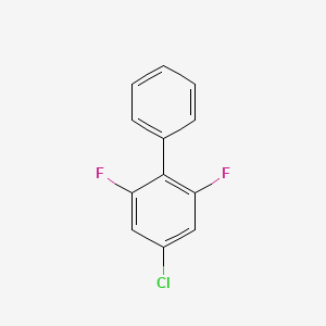 molecular formula C12H7ClF2 B13107031 4-Chloro-2,6-difluoro-1,1'-biphenyl CAS No. 180798-50-9