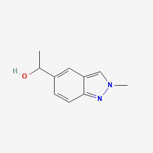 molecular formula C10H12N2O B13107032 1-(2-Methyl-2H-indazol-5-yl)ethanol CAS No. 1337881-59-0