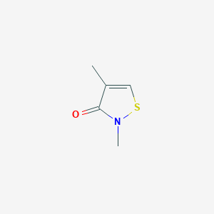 molecular formula C5H7NOS B13107039 2,4-Dimethyl-1,2-thiazol-3(2H)-one CAS No. 152509-35-8