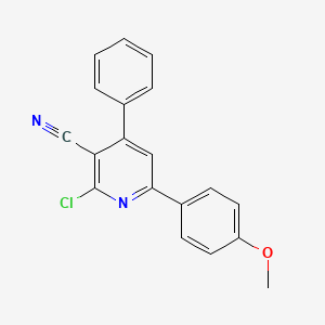 2-Chloro-6-(4-methoxyphenyl)-4-phenylnicotinonitrile