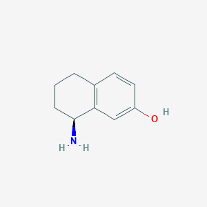 molecular formula C10H13NO B13107061 (S)-8-amino-5,6,7,8-tetrahydronaphthalen-2-ol hydrochloride 