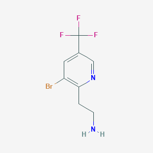 2-(3-Bromo-5-(trifluoromethyl)pyridin-2-yl)ethan-1-amine