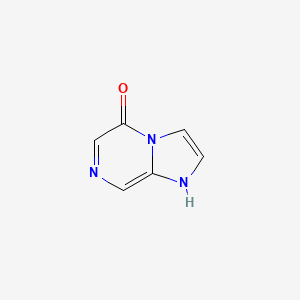 molecular formula C6H5N3O B13107091 Imidazo[1,2-a]pyrazin-5(1H)-one CAS No. 270902-47-1