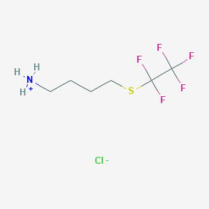 4-Pentafluoroethylsulfanyl-butyl-ammonium chloride