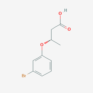 molecular formula C10H11BrO3 B13107145 (S)-3-(3-Bromophenoxy)butanoic acid 