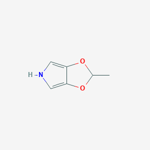 molecular formula C6H7NO2 B13107151 2-Methyl-5H-[1,3]dioxolo[4,5-c]pyrrole 