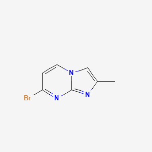 molecular formula C7H6BrN3 B13107161 7-Bromo-2-methylimidazo[1,2-a]pyrimidine 