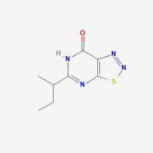 molecular formula C8H10N4OS B13107172 5-(Butan-2-yl)[1,2,3]thiadiazolo[5,4-d]pyrimidin-7(2H)-one CAS No. 61457-18-9