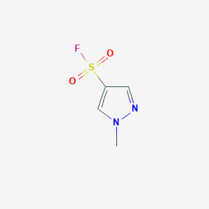 molecular formula C4H5FN2O2S B13107231 1-Methyl-1H-pyrazole-4-sulfonyl fluoride 