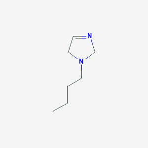 molecular formula C7H14N2 B13107312 1-Butyl-2,5-dihydro-1H-imidazole 