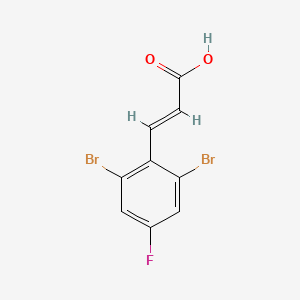 3-(2,6-Dibromo-4-fluorophenyl)acrylic acid