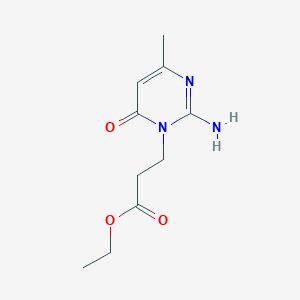 Ethyl 3-(2-amino-4-methyl-6-oxopyrimidin-1(6H)-yl)propanoate