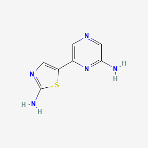 5-(6-Aminopyrazin-2-yl)thiazol-2-amine