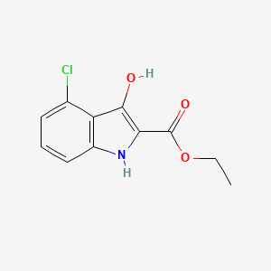 Ethyl 4-chloro-3-hydroxy-1H-indole-2-carboxylate