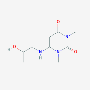 6-((2-Hydroxypropyl)amino)-1,3-dimethylpyrimidine-2,4(1H,3H)-dione