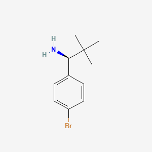 (S)-1-(4-bromophenyl)-2,2-dimethylpropan-1-amine