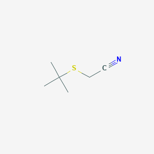 molecular formula C6H11NS B13107522 2-(tert-Butylthio)acetonitrile 