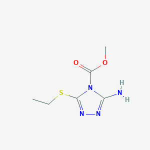 methyl 3-amino-5-(ethylthio)-4H-1,2,4-triazole-4-carboxylate