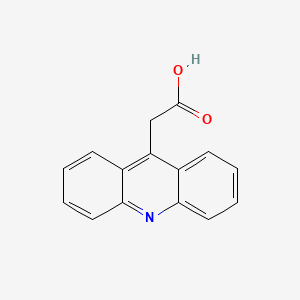 molecular formula C15H11NO2 B13107532 Acridine-9-acetic acid 