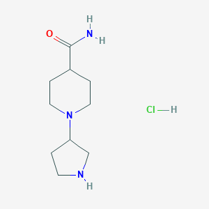 1-(Pyrrolidin-3-yl)piperidine-4-carboxamidehydrochloride