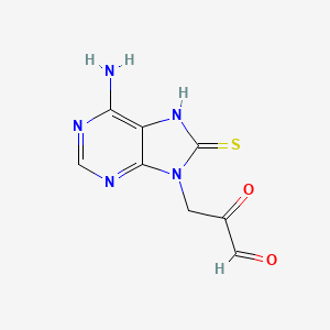 3-(6-Amino-8-mercapto-9H-purin-9-yl)-2-oxopropanal