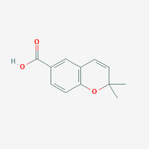 molecular formula C12H12O3 B1310759 2,2-二甲基-2H-色满-6-甲酸 CAS No. 34818-56-9