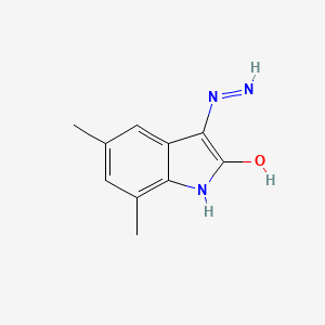 3-Hydrazinyl-5,7-dimethyl-2H-indol-2-one