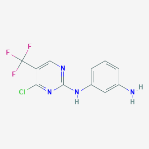 N1-(4-Chloro-5-(trifluoromethyl)pyrimidin-2-yl)benzene-1,3-diamine