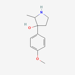 3-(4-Methoxyphenyl)-2-methylpyrrolidin-3-ol