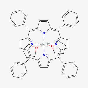 molecular formula C52H44N4NiO2+ B13107655 Bis(tetrahydrofuran)(tetraphenylporphyrinato)nickel 