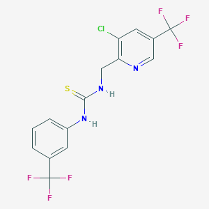 1-((3-Chloro-5-(trifluoromethyl)pyridin-2-yl)methyl)-3-(3-(trifluoromethyl)phenyl)thiourea