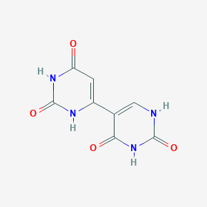 molecular formula C8H6N4O4 B13107742 6-(2,4-dioxo-1H-pyrimidin-5-yl)-1H-pyrimidine-2,4-dione CAS No. 56686-19-2