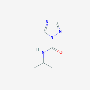 molecular formula C6H10N4O B13107757 N-Isopropyl-1H-1,2,4-triazole-1-carboxamide 