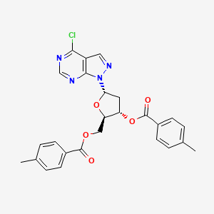 (2R,3S,5S)-5-(4-Chloro-1H-pyrazolo[3,4-d]pyrimidin-1-yl)-2-(((4-methylbenzoyl)oxy)methyl)tetrahydrofuran-3-yl 4-methylbenzoate