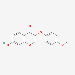 molecular formula C16H12O5 B1310777 7-Hydroxy-3-(4-methoxyphenoxy)chromen-4-one CAS No. 137987-99-6