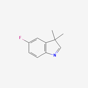 molecular formula C10H10FN B13107782 5-Fluoro-3,3-dimethyl-3H-indole 