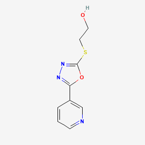 2-((5-(Pyridin-3-yl)-1,3,4-oxadiazol-2-yl)thio)ethanol