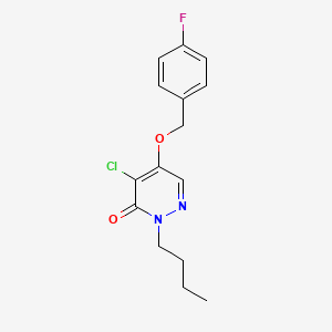 2-butyl-4-chloro-5-((4-fluorobenzyl)oxy)pyridazin-3(2H)-one